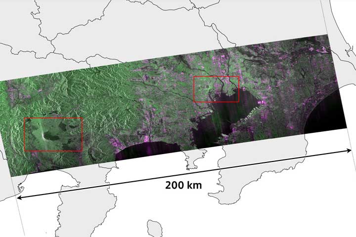 先進レーダ衛星「だいち4号」（ALOS-4）搭載  Lバンド合成開口レーダ（PALSAR-3）の初観測画像を公開～観測幅200kmへ大幅拡大、世界最高レベルの解像度（分解能 3m）で観測～