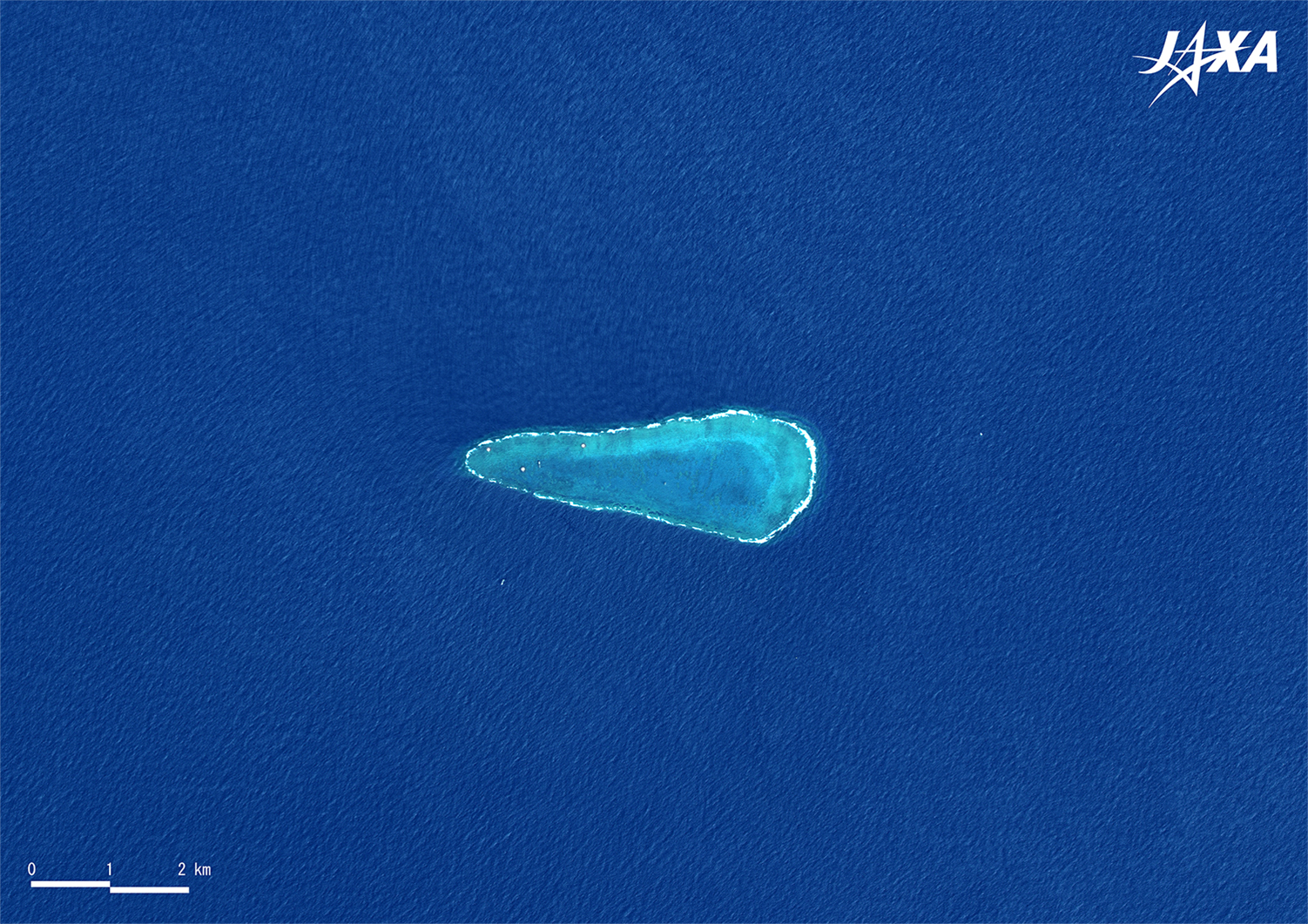だいちから見た日本の都市 日本最南端の島 沖ノ鳥島:衛星画像