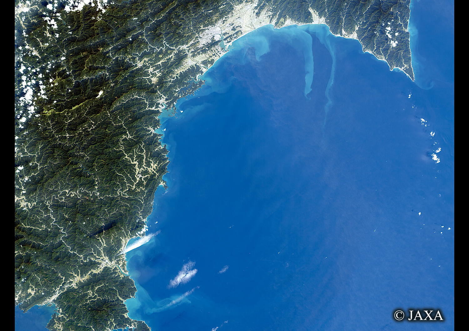 だいちから見た日本の都市 高知県:衛星画像