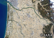 だいちから見た日本の都市 庄内町：衛星画像