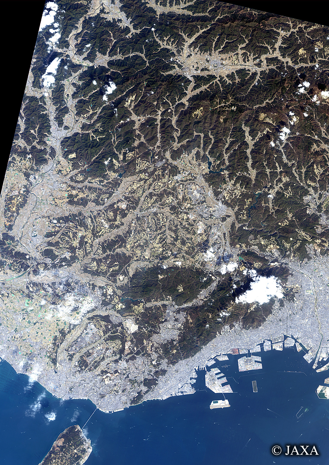だいちから見た日本の都市 兵庫県:衛星画像