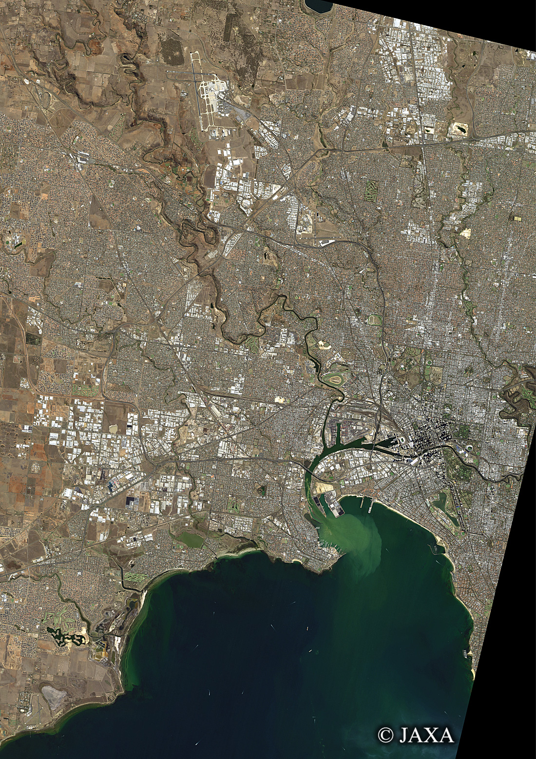 だいちから見た世界の都市 メルボルン:衛星画像