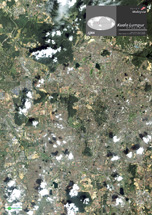 だいちから見た世界の都市 クアラルンプール：衛星画像（ポスター仕上げ）