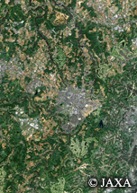 だいちから見た日本の都市 千葉市緑区土気町：衛星画像