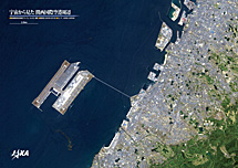 だいちから見た日本の都市 関西国際空港周辺：衛星画像（ポスター仕上げ）