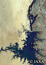 だいちから見た世界の都市 アスワン・ハイ・ダム：衛星画像