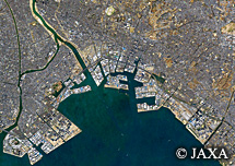 だいちから見た日本の都市 船橋市周辺：衛星画像