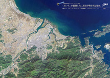 だいちから見た日本の都市 伊勢市周辺：衛星画像（ポスター仕上げ）