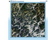 だいちから見た日本の都市 赤磐市周辺：衛星画像（ポスター仕上げ）