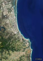 だいちから見た世界の都市 ゴールドコースト：衛星画像
