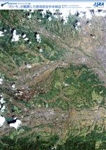 だいちから見た日本の都市 安中市周辺：衛星画像（ポスター仕上げ）
