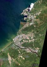 だいちから見た世界の都市 ビントゥル：衛星画像