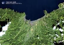 だいちから見た日本の都市 余市町周辺：衛星画像（ポスター仕上げ）