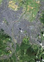 だいちから見た日本の都市 札幌市周辺：衛星画像