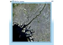 だいちから見た日本の都市 大阪市周辺：衛星画像（ポスター仕上げ）