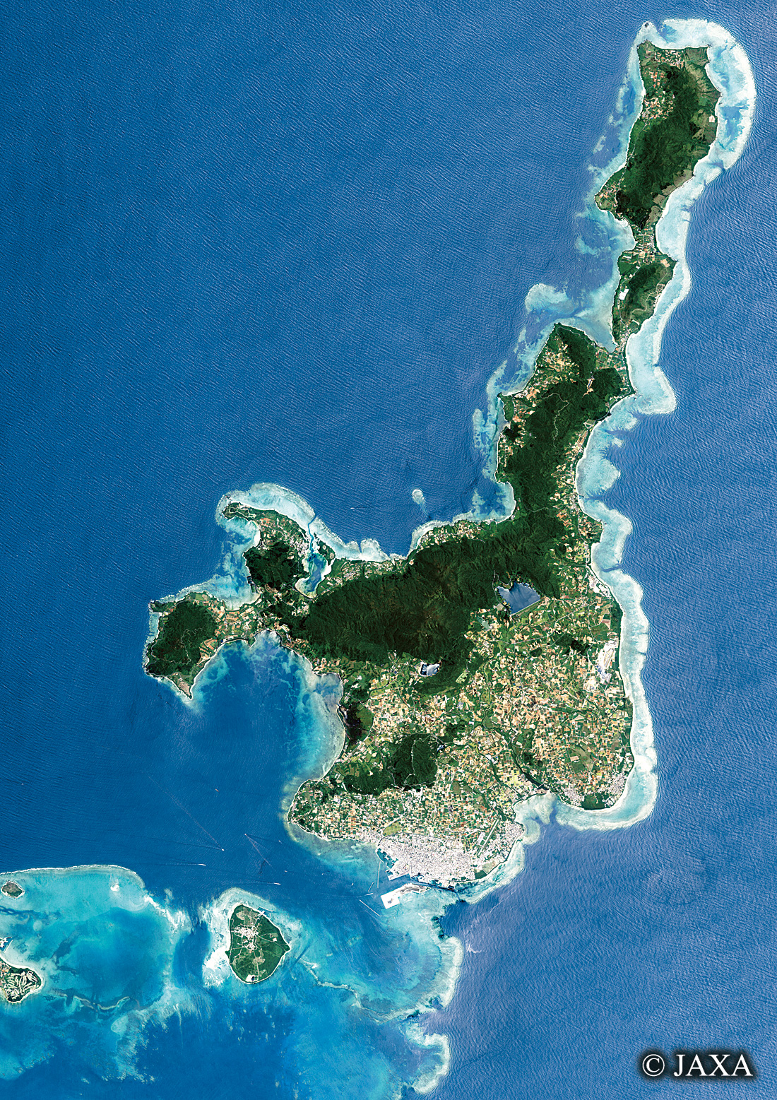 だいちから見た日本の都市 石垣島:衛星画像