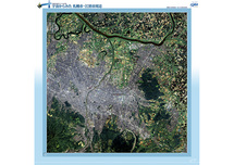 だいちから見た日本の都市 札幌市、江別市周辺：衛星画像（ポスター仕上げ）