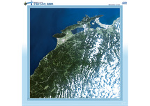 だいちから見た日本の都市 島根県：衛星画像（ポスター仕上げ）