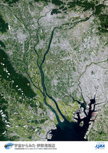 だいちから見た日本の都市 伊勢湾周辺：衛星画像（ポスター仕上げ）