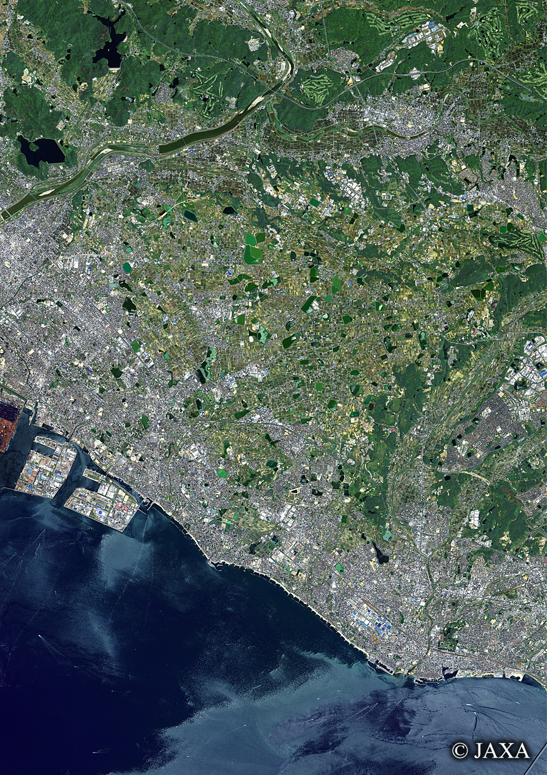 だいちから見た日本の都市 神戸市西区周辺辺:衛星画像
