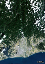 だいちから見た日本の都市 浜松市周辺：衛星画像