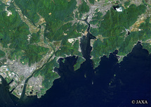 だいちから見た日本の都市 相生市周辺：衛星画像