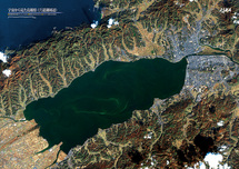 だいちから見た日本の都市 宍道湖周辺：衛星画像（ポスター仕上げ）
