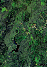 だいちから見た日本の都市 庄原市高野町周辺：衛星画像