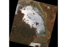 だいちから見た世界の都市 ゲアドナー湖：衛星画像