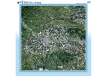 だいちから見た日本の都市 宮城県大崎市：衛星画像（ポスター仕上げ）