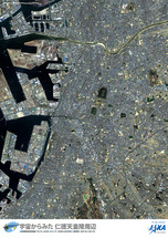 だいちから見た日本の都市 仁徳天皇陵周辺：衛星画像（ポスター仕上げ）