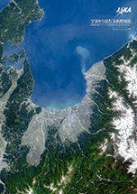 だいちから見た日本の都市 富山県周辺：衛星画像（ポスター仕上げ）