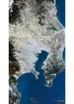 だいちから見た日本の都市 関東地方：衛星画像