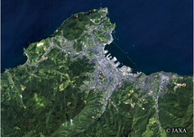 だいちから見た日本の都市 釧路市：衛星画像