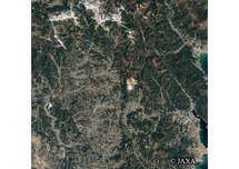 だいちから見た日本の都市 震災後の陸前高田市-気仙沼市：衛星画像