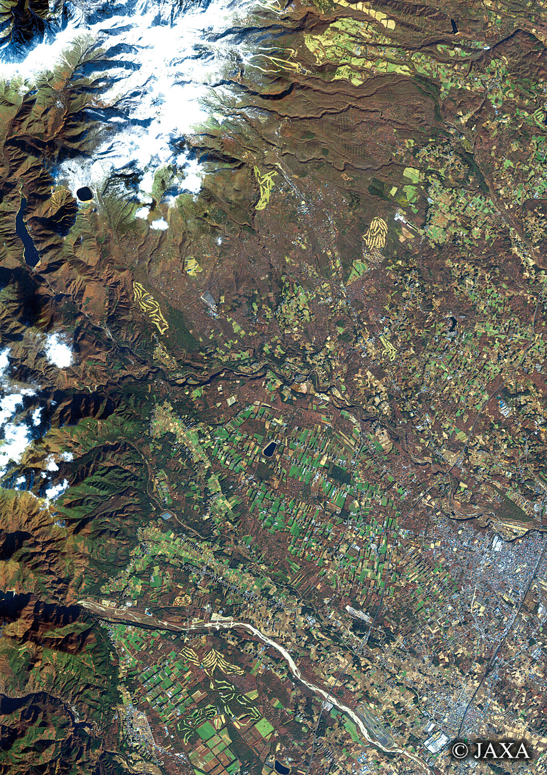 だいちから見た日本の都市 那須:衛星画像