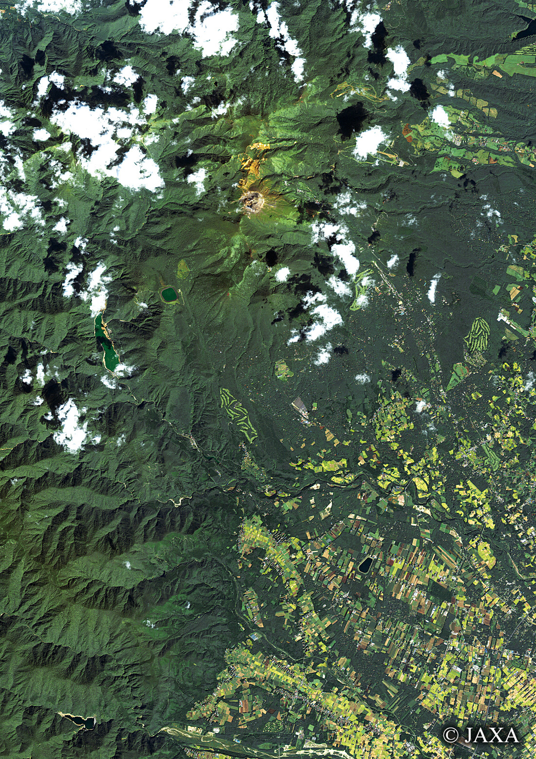 だいちから見た日本の都市 那須:衛星画像