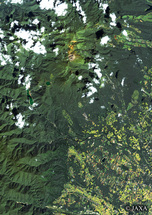 だいちから見た日本の都市 那須：衛星画像