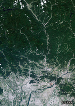 だいちから見た日本の都市 岐阜県：衛星画像