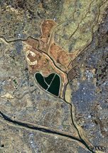 だいちから見た日本の都市 渡良瀬遊水地周辺：衛星画像