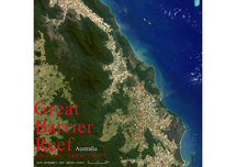 だいちから見た世界の都市 Great Barrier Reef / Australia：衛星画像（ポスター仕上げ）