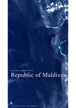 だいちから見た世界の都市 Republic of Maldives：衛星画像（ポスター仕上げ）