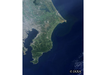 だいちから見た日本の都市 房総半島：衛星画像