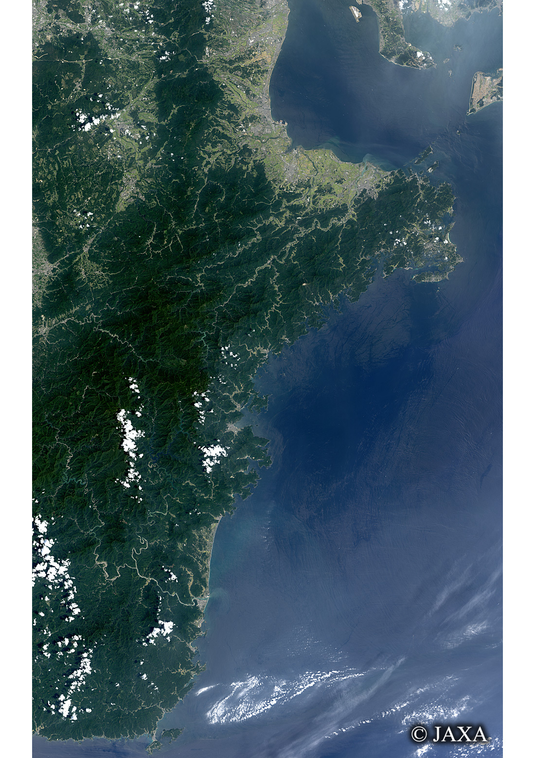 だいちから見た日本の都市 熊野古道:衛星画像