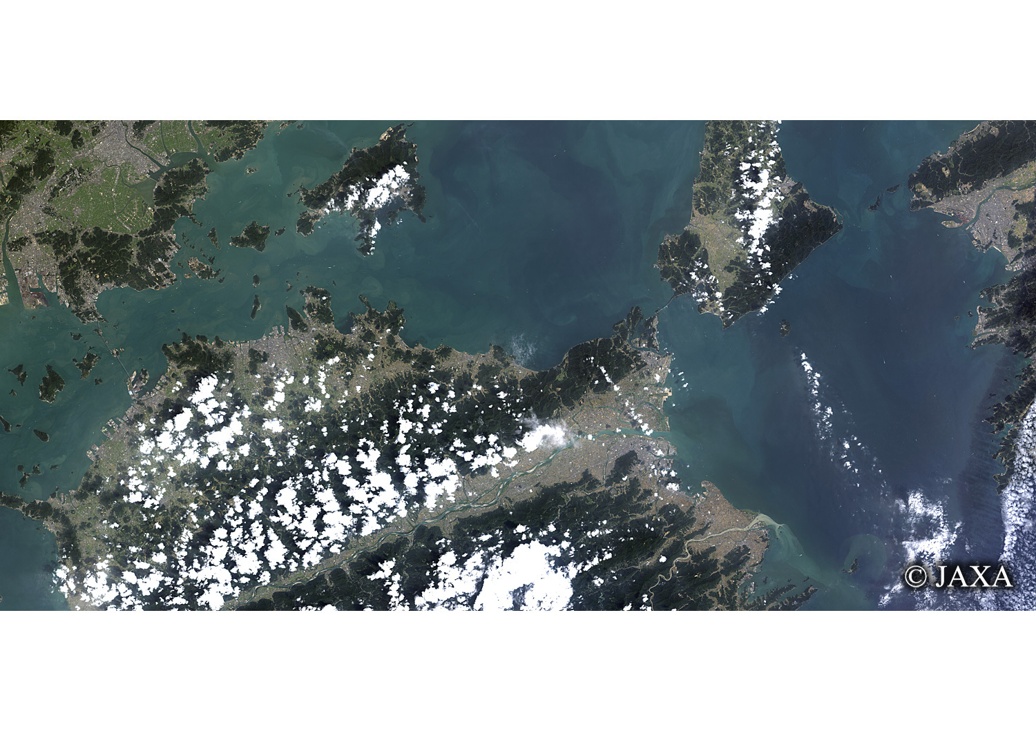 だいちから見た日本の都市 鳴門海峡辺:衛星画像