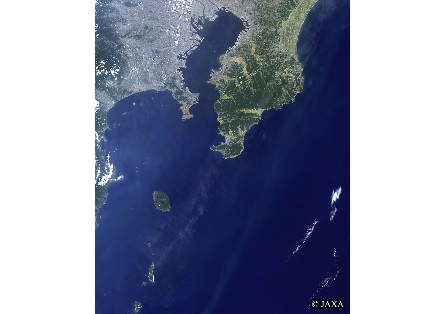 だいちから見た日本の都市 関東湾岸エリア:衛星画像