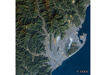 だいちから見た日本の都市 静岡市：衛星画像