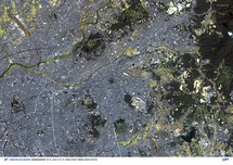 だいちから見た日本の都市 長久手市と周辺地域：衛星画像（ポスター仕上げ）
