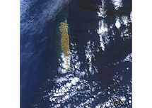 だいちから見た世界の都市 キリバス：衛星画像
