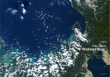 だいちから見た日本の都市 若狭湾：衛星画像（ポスター仕上げ）